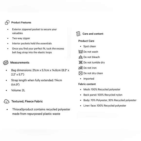 NWT Lululemon Everywhere Belt Bag Fleece Large 2L - Picture 8 of 8